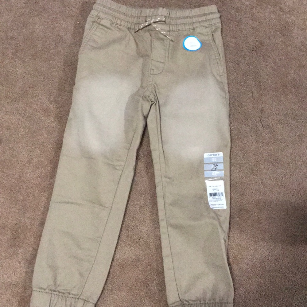 4t tan boys pants